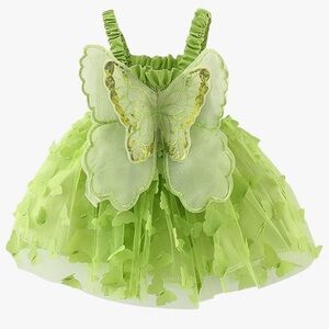 Green Butterfly Tulle Dress